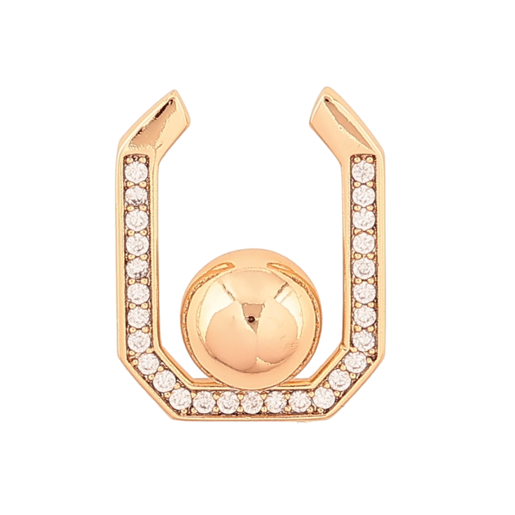 Кулон Xuping Позолота 18K Декоративная подвеска с шариком и кристаллами для цепочки до 2мм фото №24