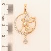 Кулон Xuping Позолота 18K Фея для цепочки до 6мм фото №2 Кулон Xuping Позолота 18K Фея для цепочки до 6мм фото №2