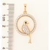 Кулон Xuping Позолота 18K «Пташка в колечку» для ланцюжка до 6мм фото №2 Кулон Xuping Позолота 18K «Пташка в колечку» для ланцюжка до 6мм фото №2