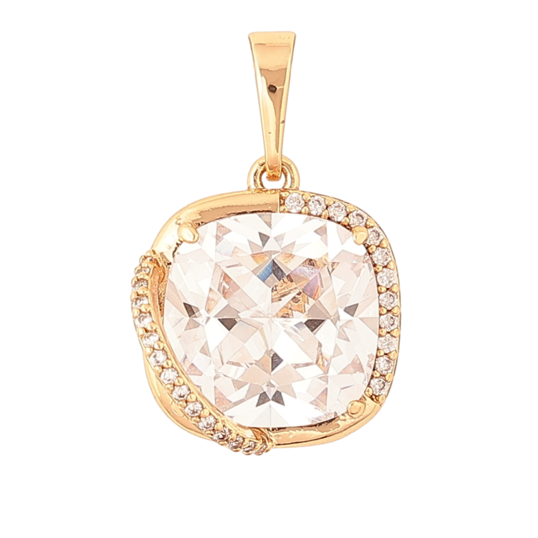 Кулон Xuping Позолота 18K Кристалл в декоративной оправе для цепочки до 6мм фото №1