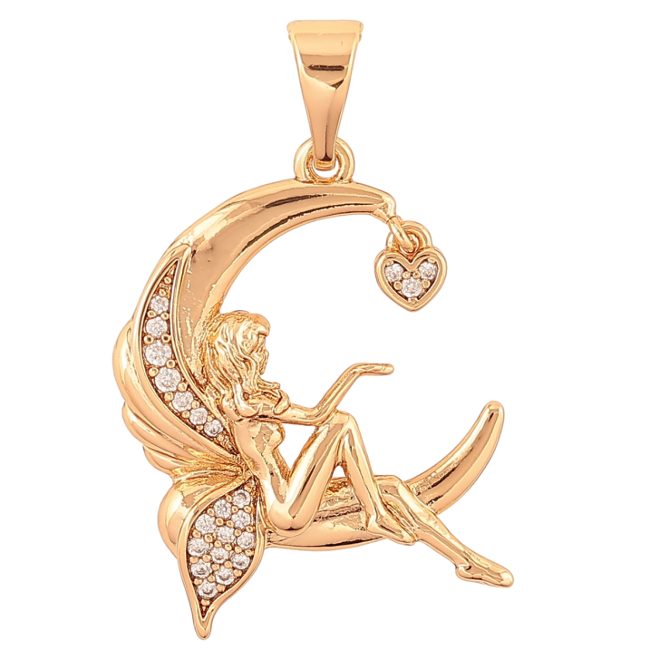 Кулон Xuping Позолота 18K Фея для цепочки до 7мм фото №20 Кулон Xuping Позолота 18K Фея для цепочки до 7мм фото №20
