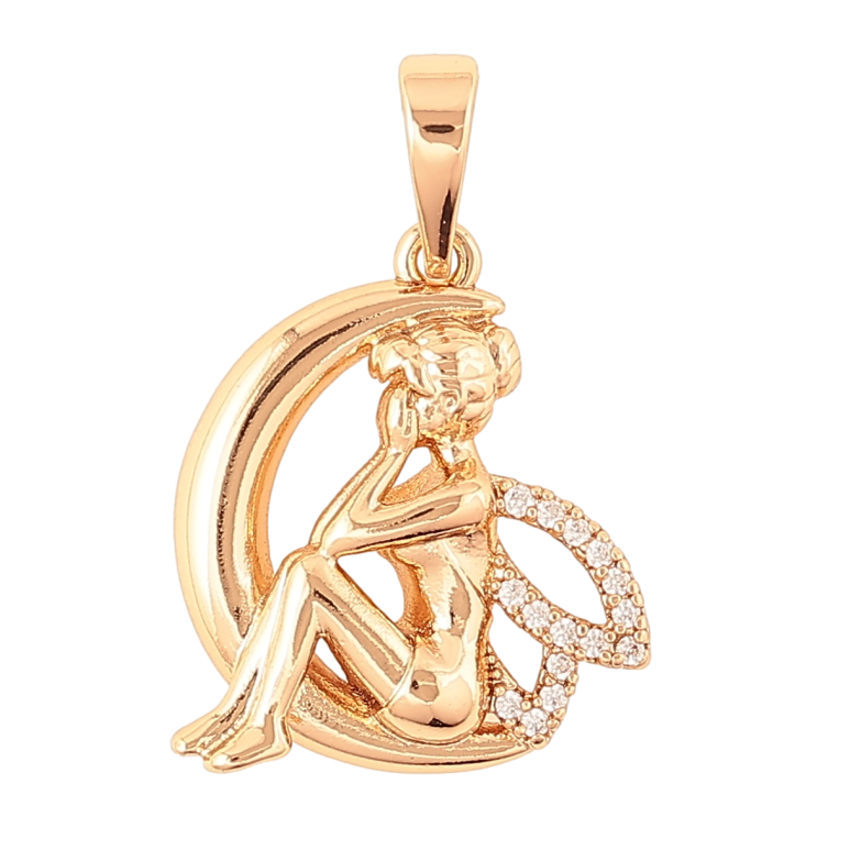 Кулон Xuping Позолота 18K «Фея» для ланцюжка до 6мм фото №1 Кулон Xuping Позолота 18K «Фея» для ланцюжка до 6мм фото №1