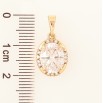 Кулон Xuping Позолота 18K Кристалл в декоративной оправе для цепочки до 5мм фото №2 Кулон Xuping Позолота 18K Кристалл в декоративной оправе для цепочки до 5мм фото №2