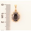 Кулон Xuping Позолота 18K Черный кристалл в декоративной оправе для цепочки до 5мм фото №2 Кулон Xuping Позолота 18K Черный кристалл в декоративной оправе для цепочки до 5мм фото №2