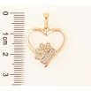 Кулон Xuping Позолота 18K Сердечко с лапкой для цепочки до 6мм фото №2 Кулон Xuping Позолота 18K Сердечко с лапкой для цепочки до 6мм фото №2