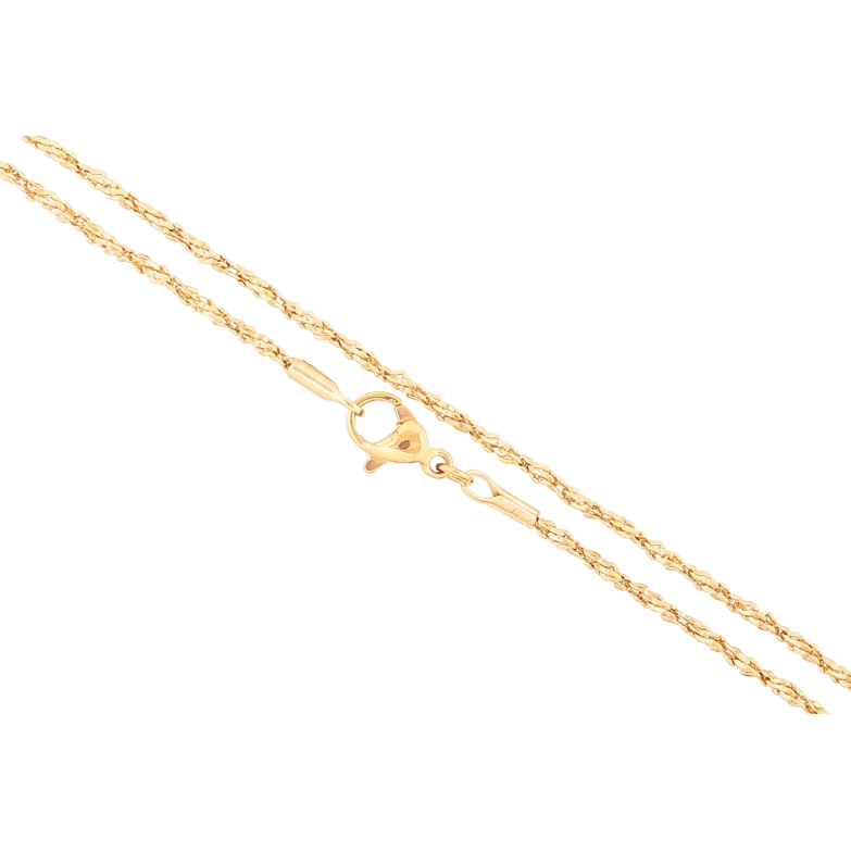 Цепочка Xuping Позолота 18K Плетение Фантазийное длинна 46см х 2мм фото №5