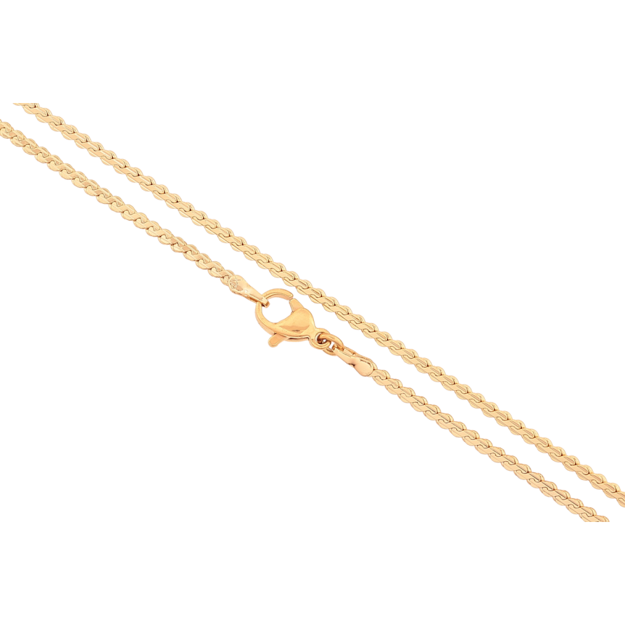 Цепочка Xuping Позолота 18K Плетение Серпантин длинна 45см х 2мм фото №1 Цепочка Xuping Позолота 18K Плетение Серпантин длинна 45см х 2мм фото №1