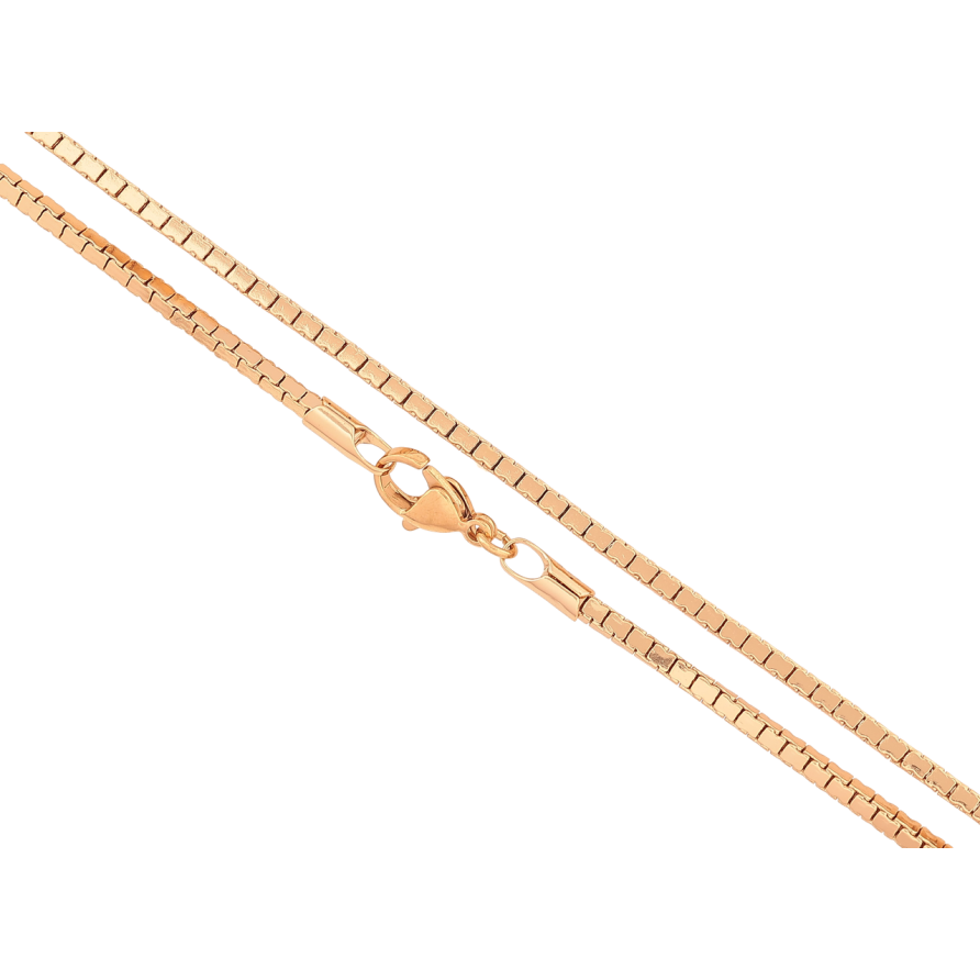 Ланцюжок Xuping Позолота 18K «Плетіння Фантазійне 4-х гранне, перекручене» довжина 50см х 2мм фото №1 Ланцюжок Xuping Позолота 18K «Плетіння Фантазійне 4-х гранне, перекручене» довжина 50см х 2мм фото №1
