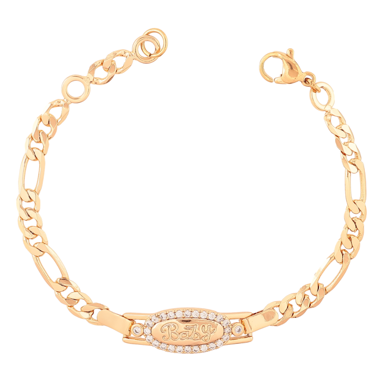 Браслет Xuping Позолота 18K «Ланцюжок зі вставкою Baby» розмір 16см х 4-8мм фото №24