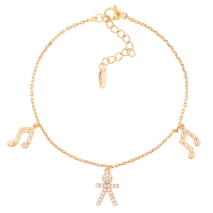 Браслет Xuping Позолота 18K Цепочка с подвесками размер с доп. цепочкой 18-22см х 1.5мм фото №19 Браслет Xuping Позолота 18K Цепочка с подвесками размер с доп. цепочкой 18-22см х 1.5мм фото №19