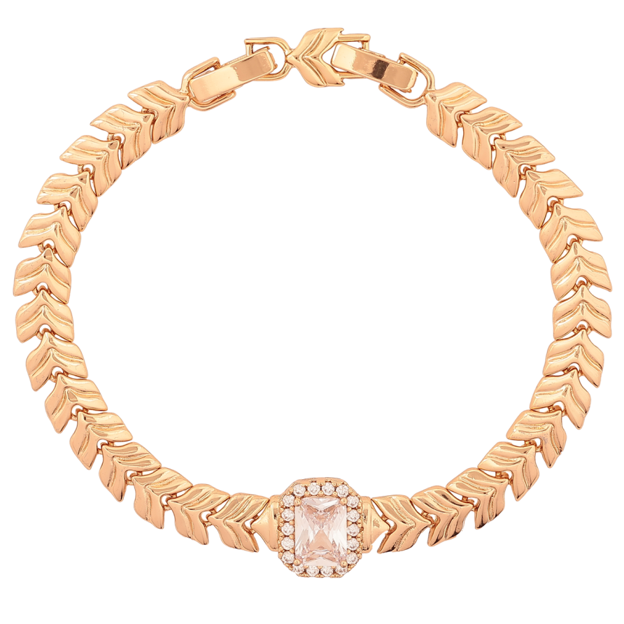 Браслет Xuping Позолота 18K «Візерунок з кристалом» розмір з доп. замком 17.5,19см х 7-11мм фото №1 Браслет Xuping Позолота 18K «Візерунок з кристалом» розмір з доп. замком 17.5,19см х 7-11мм фото №1