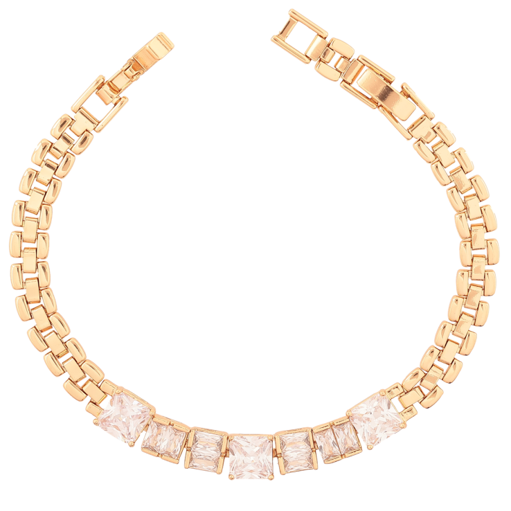 Браслет Xuping Позолота 18K Браслетный узор с дорожкой кристаллов размер с доп. замком 18,20см х 6-7мм фото №24 Браслет Xuping Позолота 18K Браслетный узор с дорожкой кристаллов размер с доп. замком 18,20см х 6-7мм фото №24