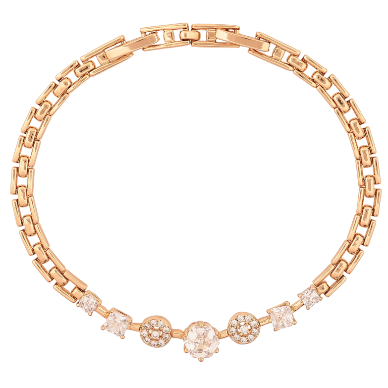 Браслет Xuping Позолота 18K «Доріжка кристалів» розмір з доп. замком 17.5,19.5см х 4-6мм фото №13 Браслет Xuping Позолота 18K «Доріжка кристалів» розмір з доп. замком 17.5,19.5см х 4-6мм фото №13