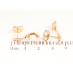 Серьги Xuping Позолота 18K пусеты Ложка с жемчужиной фото №2