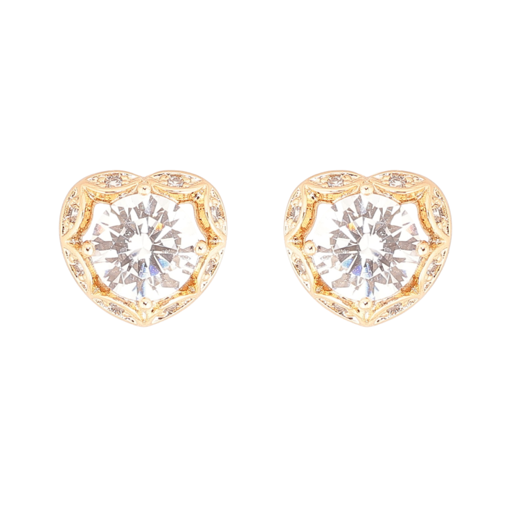 Серьги Xuping Позолота 18K пусеты Сердечки с кристаллами фото №17 Серьги Xuping Позолота 18K пусеты Сердечки с кристаллами фото №17