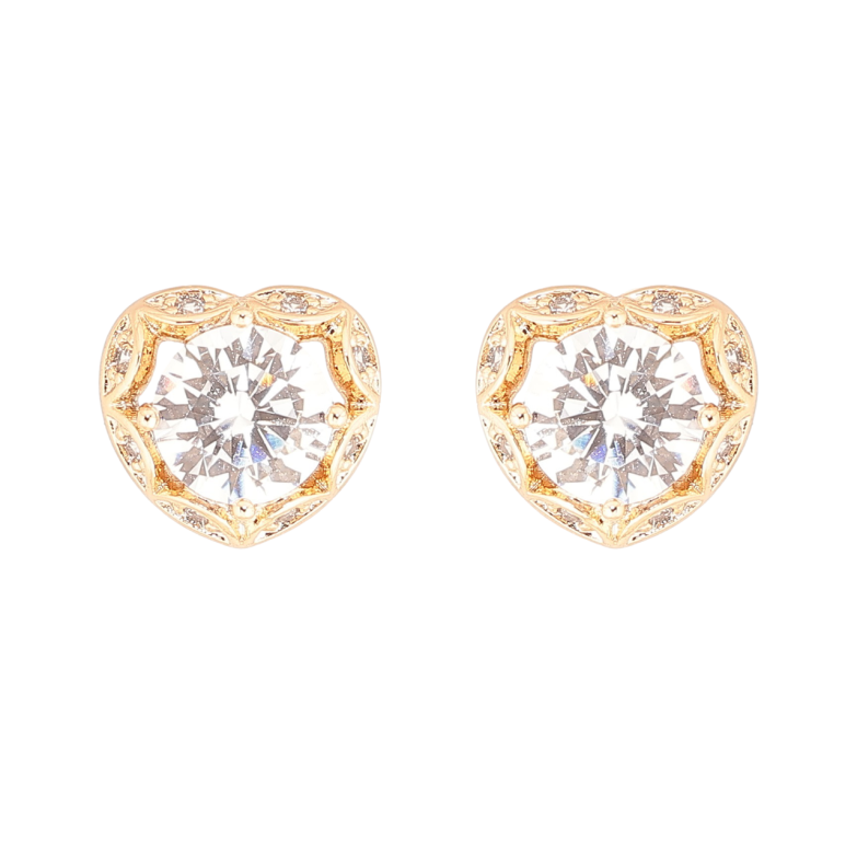 Сережки Xuping Позолота 18K пусети «Сердечка з кристалами» фото №23 Сережки Xuping Позолота 18K пусети «Сердечка з кристалами» фото №23
