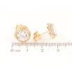 Серьги Xuping Позолота 18K пусеты Сердечки с кристаллами фото №2 Серьги Xuping Позолота 18K пусеты Сердечки с кристаллами фото №2