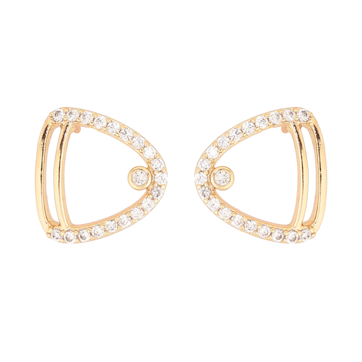 Серьги Xuping Позолота 18K пусеты Декоративный узор с кристаллами фото №23