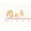 Серьги Xuping Позолота 18K пусеты Сердечки с кристаллами и жемчужными пиками фото №2 Серьги Xuping Позолота 18K пусеты Сердечки с кристаллами и жемчужными пиками фото №2