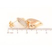 Серьги Xuping Позолота 18K пусеты Сердечки с инкрустацией кристаллами фото №2 Серьги Xuping Позолота 18K пусеты Сердечки с инкрустацией кристаллами фото №2