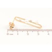 Серьги Xuping Позолота 18K пусеты Узор с кристаллами и жемчужинами фото №2 Серьги Xuping Позолота 18K пусеты Узор с кристаллами и жемчужинами фото №2