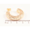 Серьги Xuping Позолота 18K пусеты Объемные дуги с узором фото №2 Серьги Xuping Позолота 18K пусеты Объемные дуги с узором фото №2