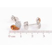 Сережки Xuping колір Родій з кристалами Swarovski пусети «Сердечка з кристалами Topaz» фото №2 Сережки Xuping колір Родій з кристалами Swarovski пусети «Сердечка з кристалами Topaz» фото №2