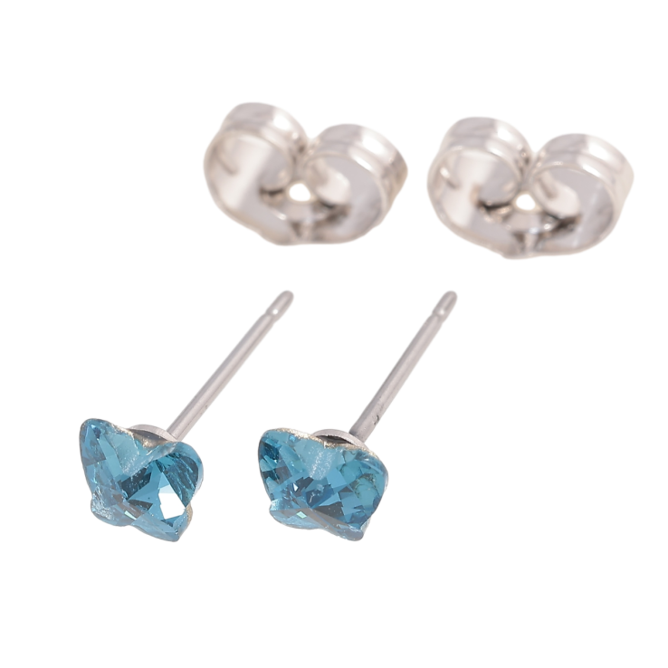 Сережки Xuping колір Родій з кристалами Swarovski пусети «Метелики Metallic Blue» фото №16 Сережки Xuping колір Родій з кристалами Swarovski пусети «Метелики Metallic Blue» фото №16