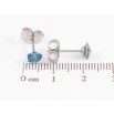 Сережки Xuping колір Родій з кристалами Swarovski пусети «Метелики Metallic Blue» фото №2 Сережки Xuping колір Родій з кристалами Swarovski пусети «Метелики Metallic Blue» фото №2
