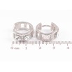 Сережки Xuping колір Родій з кристалами Swarovski колечка «Кристали Clear» фото №2 Сережки Xuping колір Родій з кристалами Swarovski колечка «Кристали Clear» фото №2
