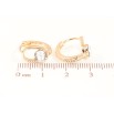 Сережки Xuping колір 18К з кристалами Swarovski колечка «Кристали Clear» фото №2