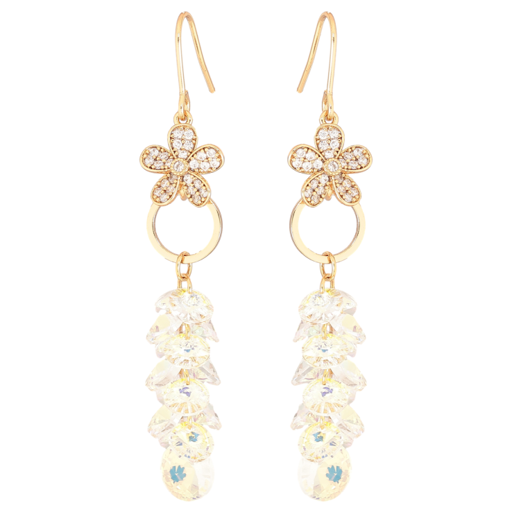 Сережки Xuping колір 18К з кристалами Swarovski французький замок «Підвіски з кристалами Shimmer» фото №25 Сережки Xuping колір 18К з кристалами Swarovski французький замок «Підвіски з кристалами Shimmer» фото №25