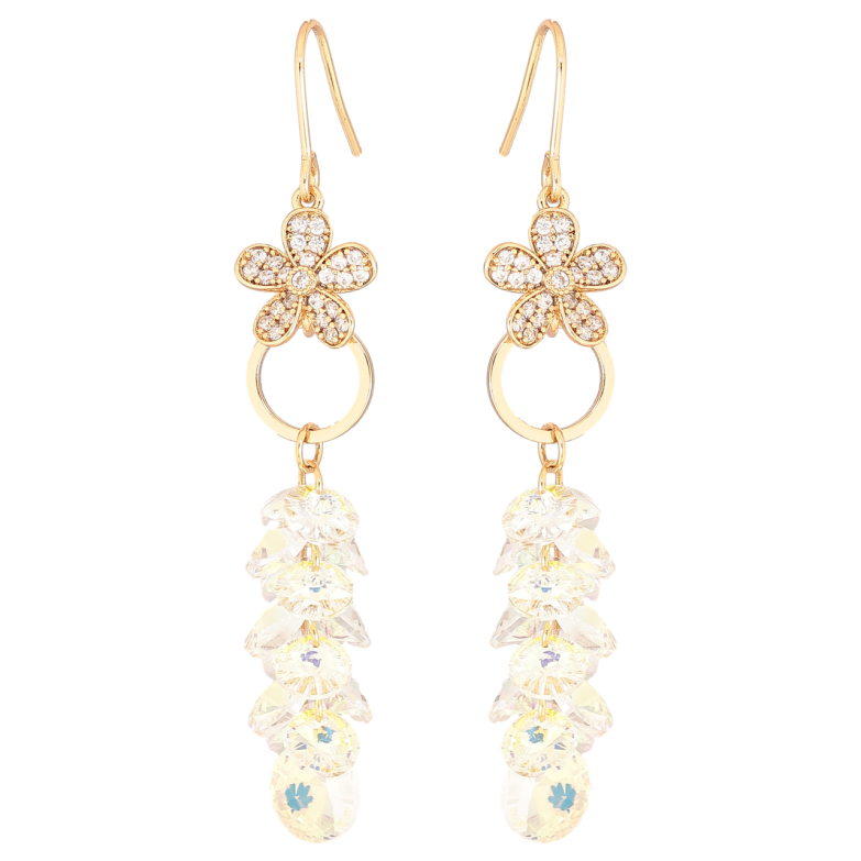 Серьги Xuping цвет 18К с кристаллами Swarovski французский замок Подвески с кристаллами Shimmer фото №2 Серьги Xuping цвет 18К с кристаллами Swarovski французский замок Подвески с кристаллами Shimmer фото №2
