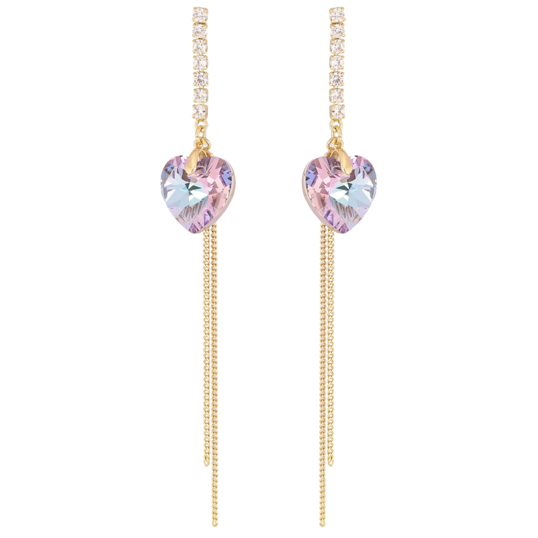 Серьги Xuping цвет 14К с кристаллами Swarovski пусеты Подвески с кристаллами Paradise Shine фото №1 Серьги Xuping цвет 14К с кристаллами Swarovski пусеты Подвески с кристаллами Paradise Shine фото №1