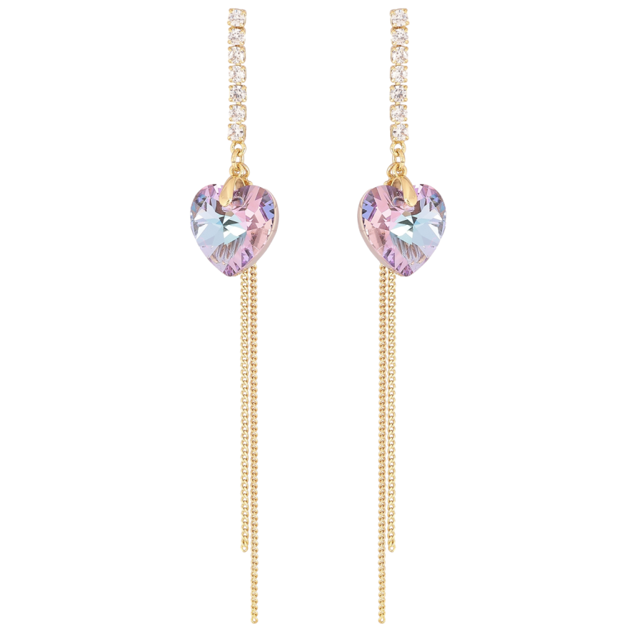 Серьги Xuping цвет 14К с кристаллами Swarovski пусеты Подвески с кристаллами Paradise Shine фото №1 Серьги Xuping цвет 14К с кристаллами Swarovski пусеты Подвески с кристаллами Paradise Shine фото №1