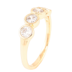 Каблучка Xuping Позолота 18K «Чотири кристали» фото №2