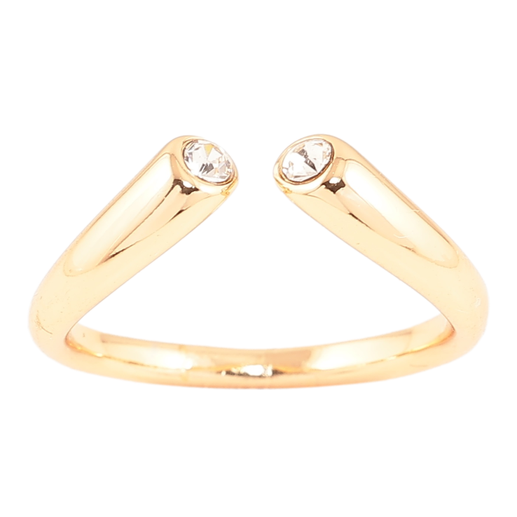 Каблучка Xuping Позолота 18K «Візерунок з кристалами» фото №6 Каблучка Xuping Позолота 18K «Візерунок з кристалами» фото №6