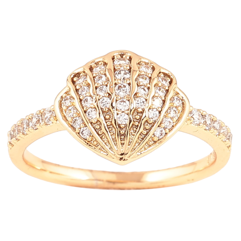 Каблучка Xuping Позолота 18K «Мушля з інкрустацією кристалами» фото №22 Каблучка Xuping Позолота 18K «Мушля з інкрустацією кристалами» фото №22