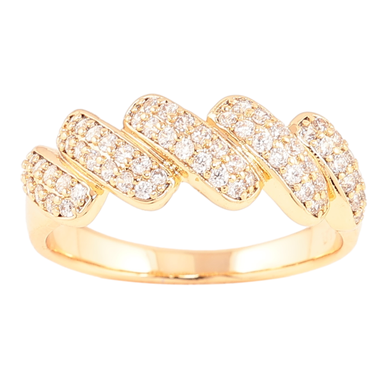 Каблучка Xuping Позолота 18K «Інкрустація кристалами» фото №6