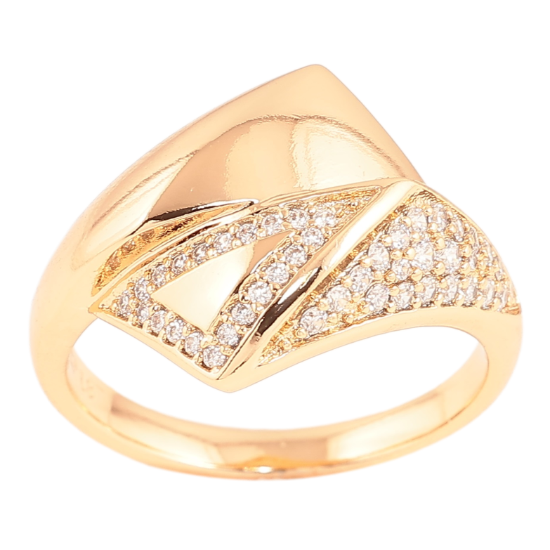 Каблучка Xuping Позолота 18K «Декоративний візерунок з інкрустацією кристалами» фото №14 Каблучка Xuping Позолота 18K «Декоративний візерунок з інкрустацією кристалами» фото №14