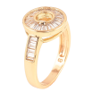 Каблучка Xuping Позолота 18K «Коло з кристалами» фото №2