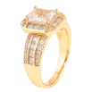 Кольцо Xuping Позолота 18K Инкрустация кристаллами фото №2 Кольцо Xuping Позолота 18K Инкрустация кристаллами фото №2