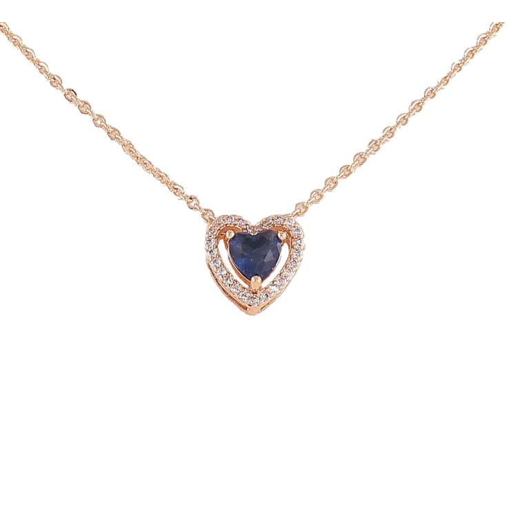 Подвеска на цепочке Xuping Позолота 18K Кристальное сердечко с синим кристаллом длинна 46,51см х 1.5мм фото №13
