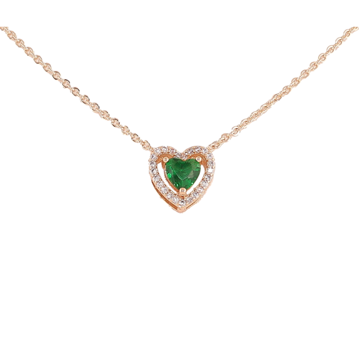 Подвеска на цепочке Xuping Позолота 18K Кристальное сердечко с зеленым кристаллом длинна 46,51см х 1.5мм фото №16