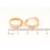 Серьги Xuping Позолота 18K колечки Узор цепочка фото №2 Серьги Xuping Позолота 18K колечки Узор цепочка фото №2