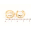 Серьги Xuping Позолота 18K колечки Резной узор фото №2 Серьги Xuping Позолота 18K колечки Резной узор фото №2