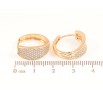 Серьги Xuping Позолота 18K колечки Инкрустация кристаллами фото №2 Серьги Xuping Позолота 18K колечки Инкрустация кристаллами фото №2