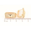 Серьги Xuping Позолота 18K колечки Декоративный узор фото №2