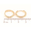 Серьги Xuping Позолота 18K колечки Декоративный узор фото №2 Серьги Xuping Позолота 18K колечки Декоративный узор фото №2