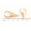 Серьги Xuping Позолота 18K колечки Декоративные фото №2 Серьги Xuping Позолота 18K колечки Декоративные фото №2